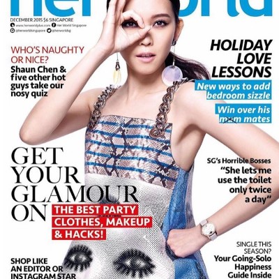 Her World Singapore Dec '15 Cover